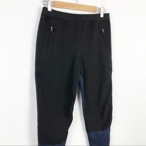BCBGMaxAzria Gianni Black & Navy Contrast Colorblock Cargo Pants Small - Picture 7 of 15